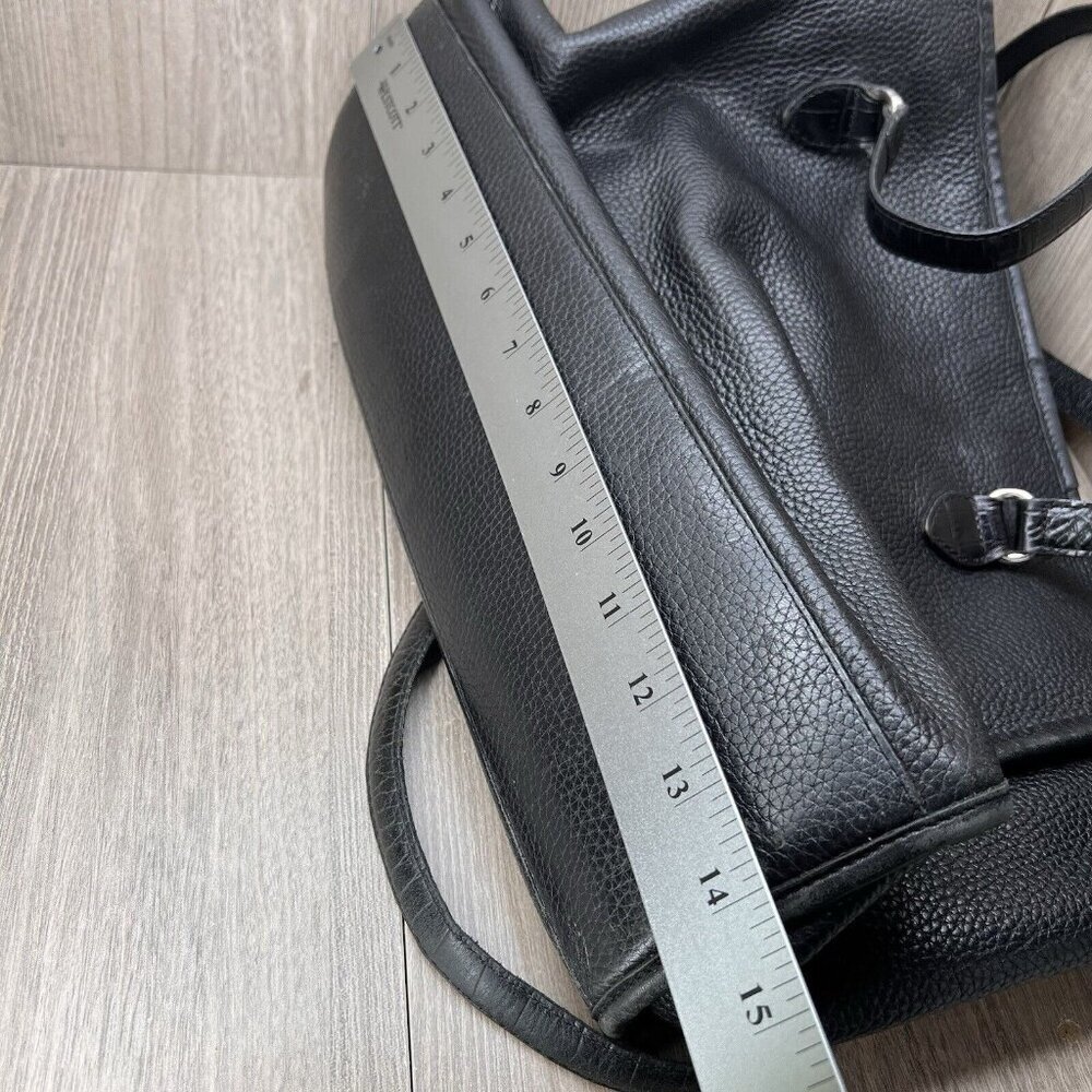 Brighton Womens Handbag Embossed Crocodile Leather Satchel Shoulder Bag Black - Picture 10 of 12